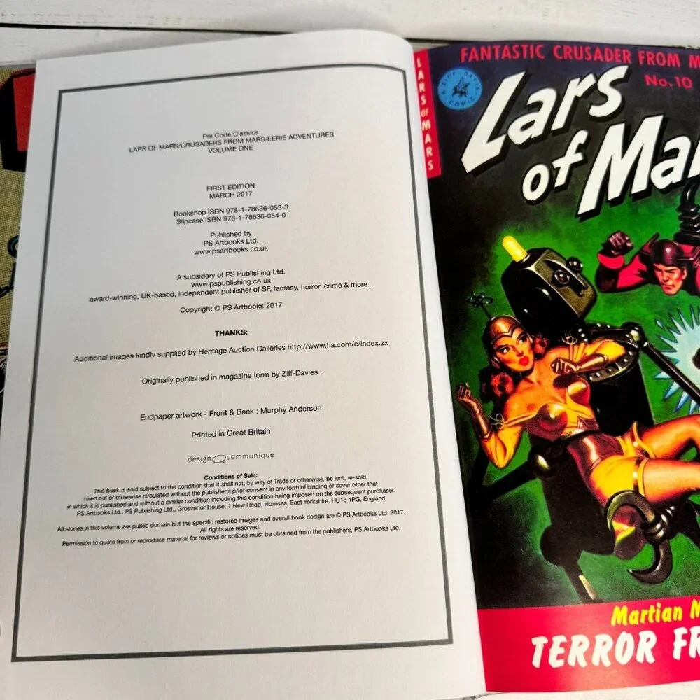 Pre Code Classics Lars Of Mars Fantastic Crusader Mars Eerie Adv HC Jerry Siegel